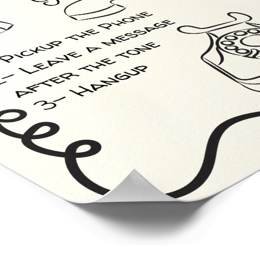 Audio gastenboek bericht voor bruiloft teken poster (Hoek)