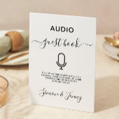 Audio gastenboek bruiloft teken Sjabloon, Kaart