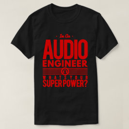Audio/geluidstechnicus zwart/rood Mannen T-shirt