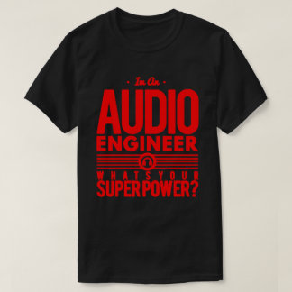 Audio/geluidstechnicus zwart/rood Mannen T-shirt