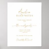 Audio Guestbook | Phone Message Guest Book Sign Poster (Voorkant)
