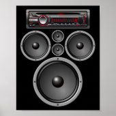 AUDIO-HALLOWEEN-KOSTUOM VAN AUTO STEREO SPREKERS POSTER (Voorkant)