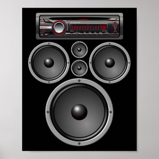 Audio Halloween-kostuum voor luidsprekers voor aut Poster (Voorkant)