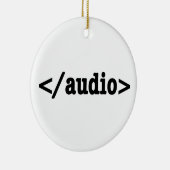 Audio HTML5 Code beëindigen Keramisch Ornament (Rechts)