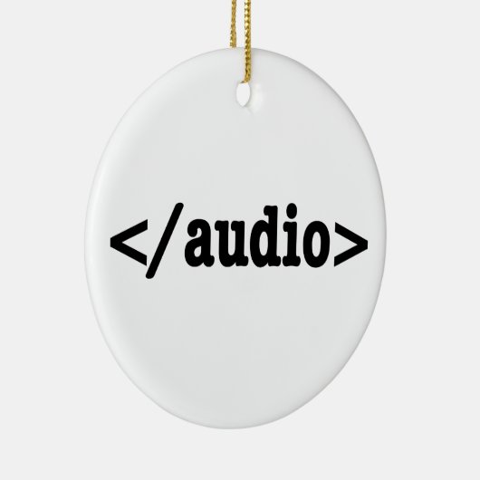 Audio HTML5 Code beëindigen Keramisch Ornament (Rechts)
