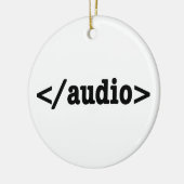 Audio HTML5 Code beëindigen Keramisch Ornament (Links)