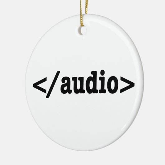 Audio HTML5 Code beëindigen Keramisch Ornament (Links)