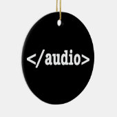 Audio HTML5 Code beëindigen Keramisch Ornament (Rechts)