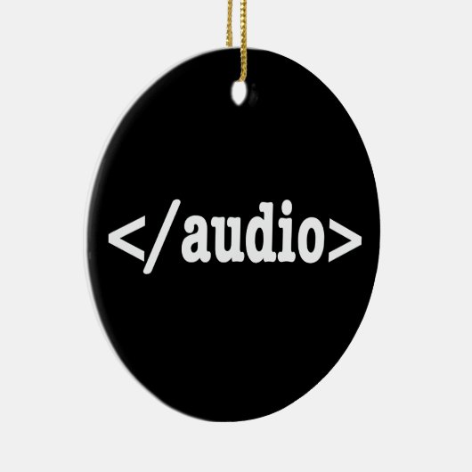 Audio HTML5 Code beëindigen Keramisch Ornament (Rechts)