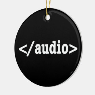 Audio HTML5 Code beëindigen Keramisch Ornament