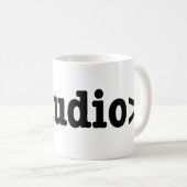 Audio HTML5 Code beëindigen Koffiemok (Voorkant rechts)