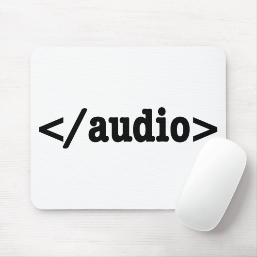 Audio HTML5 Code beëindigen Muismat (Met muis)