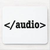 Audio HTML5 Code beëindigen Muismat (Voorkant)