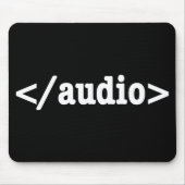 Audio HTML5 Code beëindigen Muismat (Voorkant)