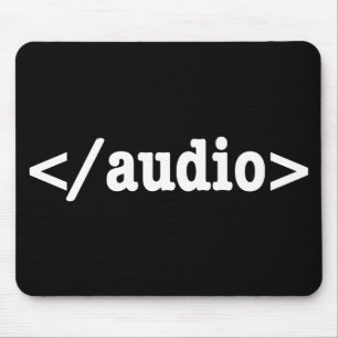 Audio HTML5 Code beëindigen Muismat