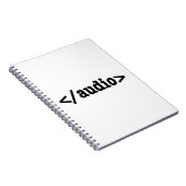 Audio HTML5 Code beëindigen Notitieboek (Rechterzijde)