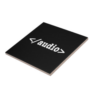 Audio HTML5 Code beëindigen Tegeltje