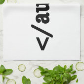 Audio HTML5 Code beëindigen Theedoek (Gevouwen)