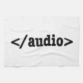 Audio HTML5 Code beëindigen Theedoek (Horizontaal)