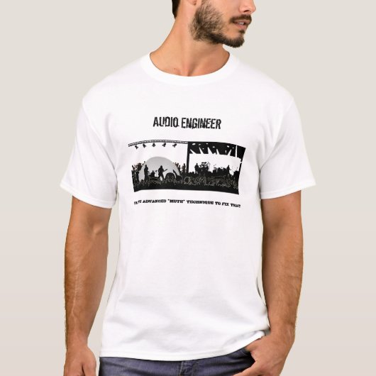 Audio-ingenieur - Zet het op met "Dempen" T-shirt (Voorkant)