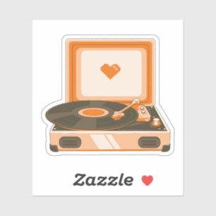  Audio LP Vinyl Record Player MAGNET Sticker