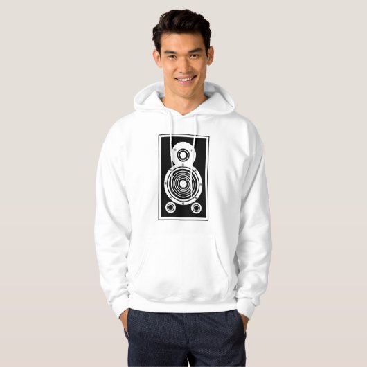 Audio-luidspreker 01 hoodie (Voorkant volledig)