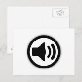 Audio-luidspreker Briefkaart (Voorkant / Achterkant)