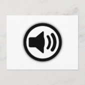 Audio-luidspreker Briefkaart (Voorkant)