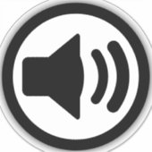 Audio-luidspreker Sticker (Voorkant)