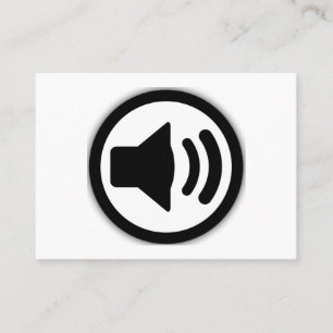 Audio-luidspreker Visitekaartje