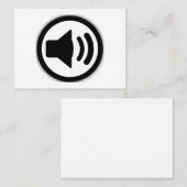 Audio-luidspreker Visitekaartje (Voorkant / Achterkant)