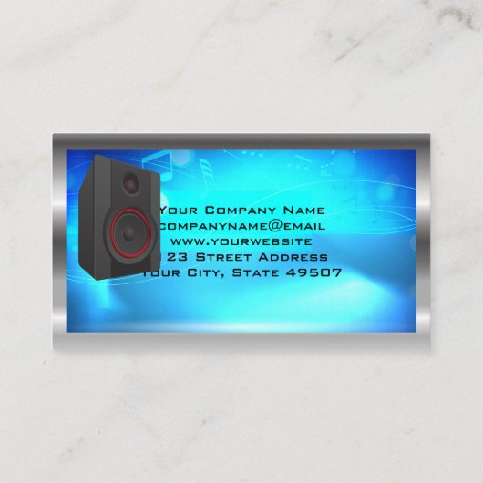Audio-luidsprekers | Subwoofers | Technicus Visitekaartje (Achterkant)