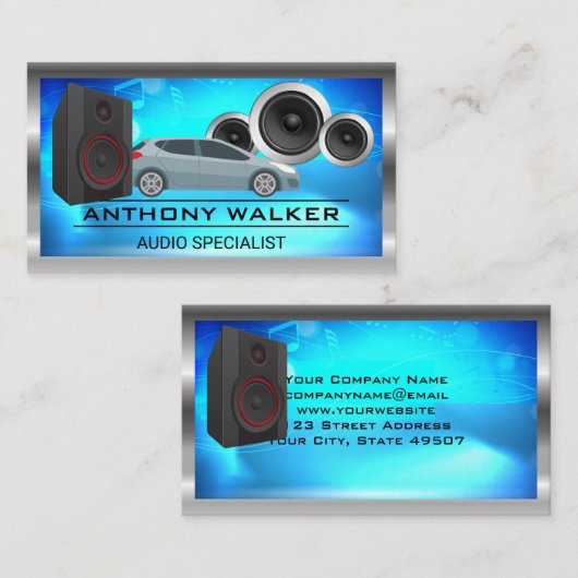 Audio-luidsprekers | Subwoofers | Technicus Visitekaartje (Voorkant / Achterkant)