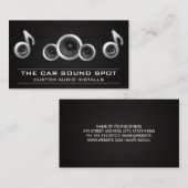 Audio-luidsprekersubwoofer | autogeluid visitekaartje (Voorkant / Achterkant)