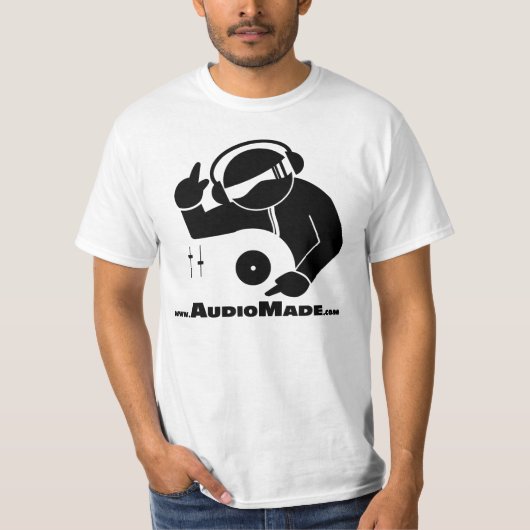 Audio Made DJ en Music Producer T-shirt (Voorkant)