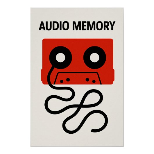 AUDIO MEMORY - Geluidsgeheugen Perfect Poster (Voorkant)
