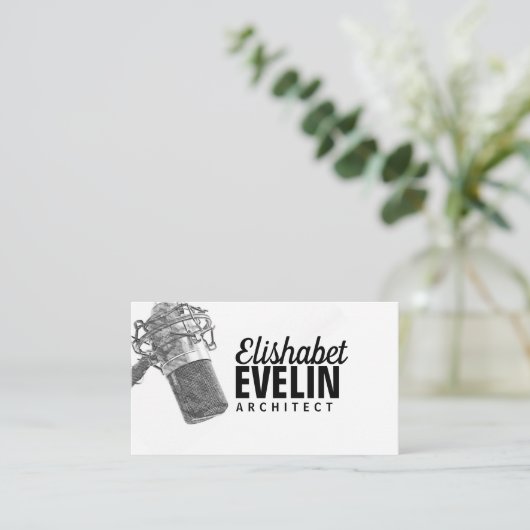 audio-microfoon g567 visitekaartje (Staand voorkant)