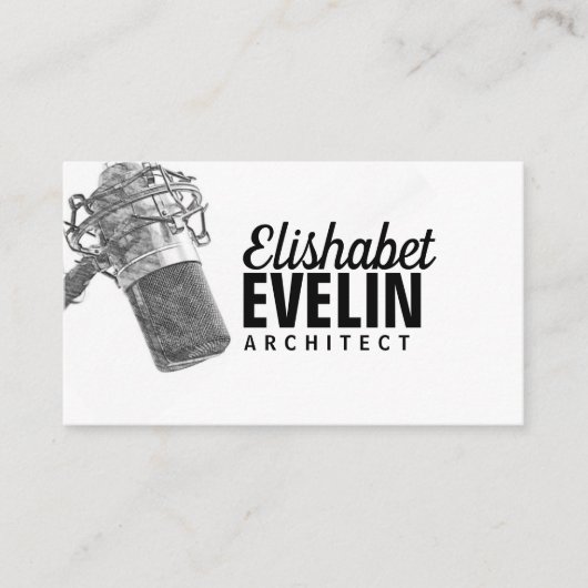 audio-microfoon g567 visitekaartje (Voorkant)