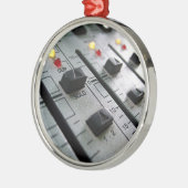 Audio Mixer Metalen Ornament (Links)
