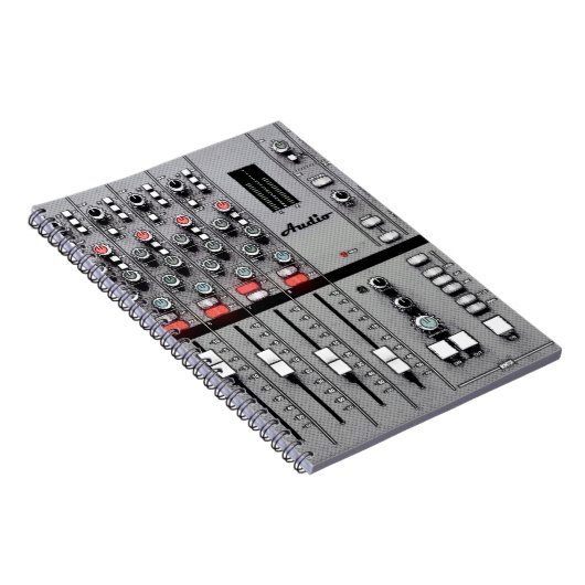 Audio Mixer "Neem blad"-laptop Notitieboek (Rechterzijde)