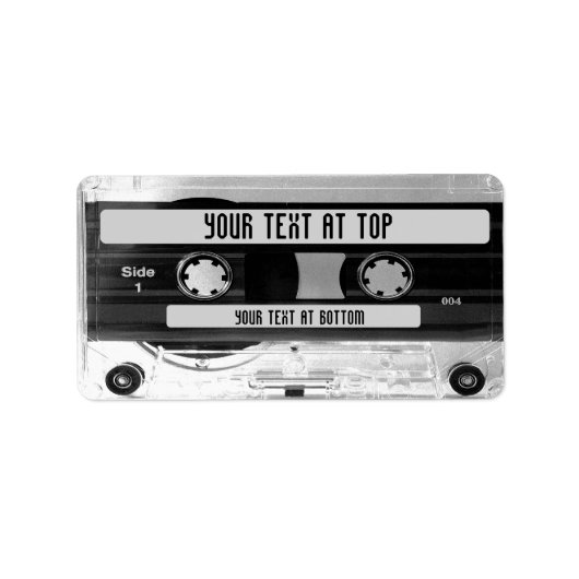 Audio Music Cassettebandje Bibliotheeklabels, gesc Etiket (Voorkant)