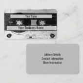 Audio Music Cassettebandje Visitekaartje (Voorkant / Achterkant)