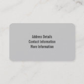 Audio Music Cassettebandje Visitekaartje (Achterkant)