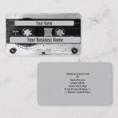 Audio Music Cassettebandje Visitekaartje QR (Voorkant / Achterkant)