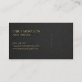 Audio Producer Visitekaartje (Achterkant)