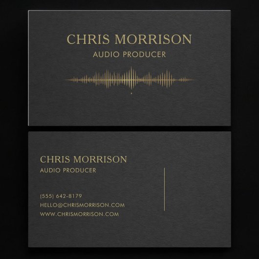 Audio Producer Visitekaartje