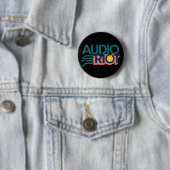 Audio Riot Band Logo Circle Pin Ronde Button 5,7 Cm (In situ)