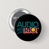 Audio Riot-bandlogo cirkelspeld Ronde Button 5,7 Cm (Voorkant /achterkant)