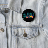 Audio Riot-bandlogo cirkelspeld Ronde Button 5,7 Cm (In situ)