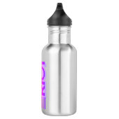 Audio Riot Donkerblauwe Roestvrij Waterfles (Rechts)